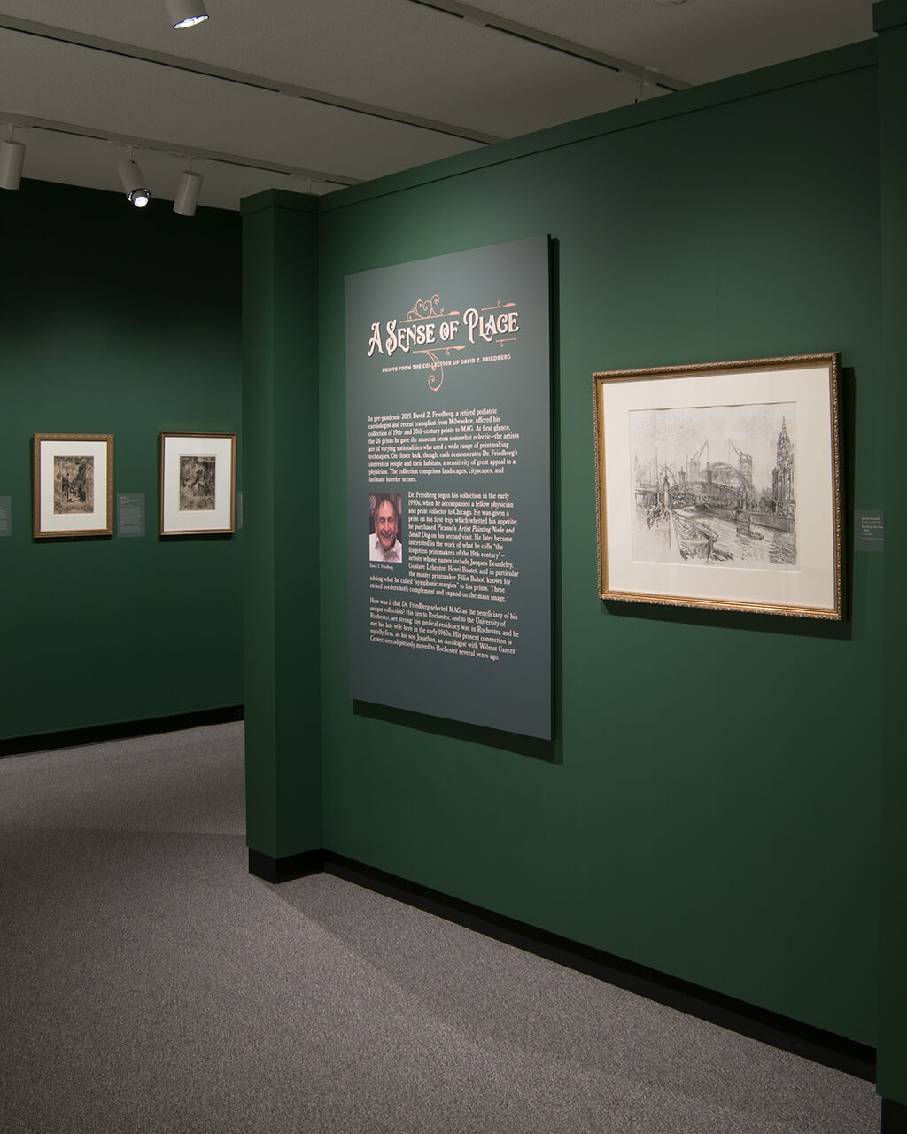 The Lockhart Gallery installed with the exhibition "A Sense of Place."