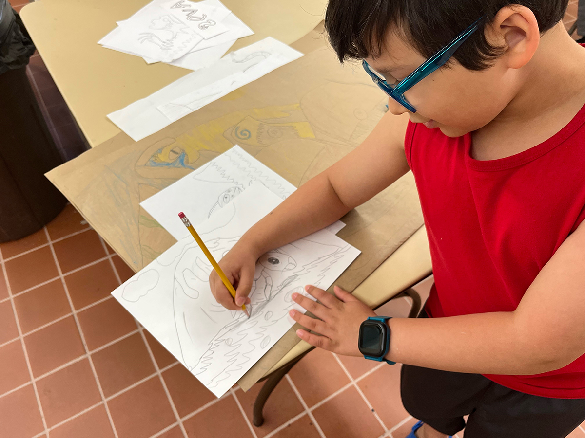 Child drawing a picture
