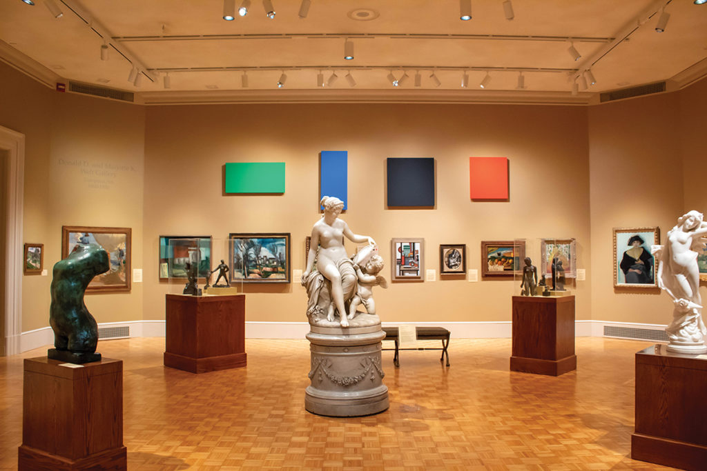 A gallery of 19th century European sculpture and painting, and Ellsworth Kelly's 