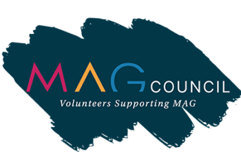 MAG Council logo. Volunteers supporting MAG.