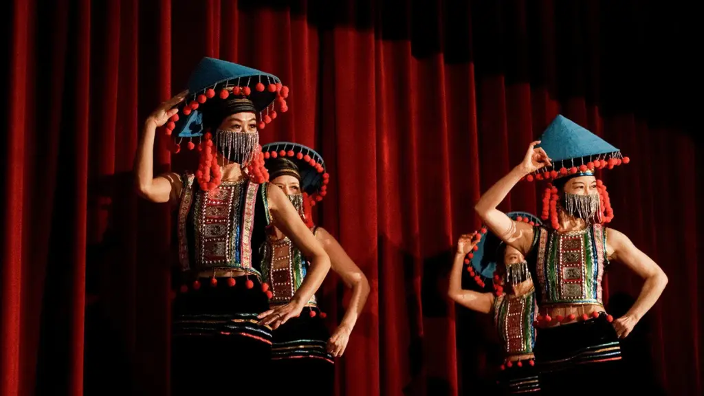 Dancers on stage at a past Asian Pacific American Heritage Celebration Day.