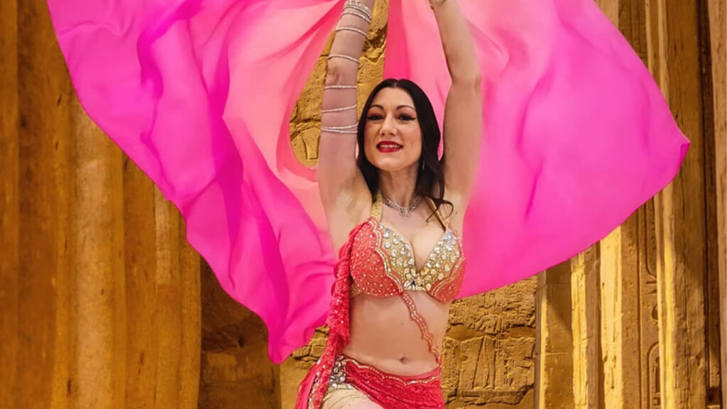 Belly dancer Dylaina Alexandria.