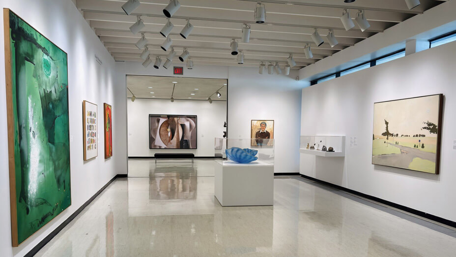 The modern and contemporary art galleries at MAG.