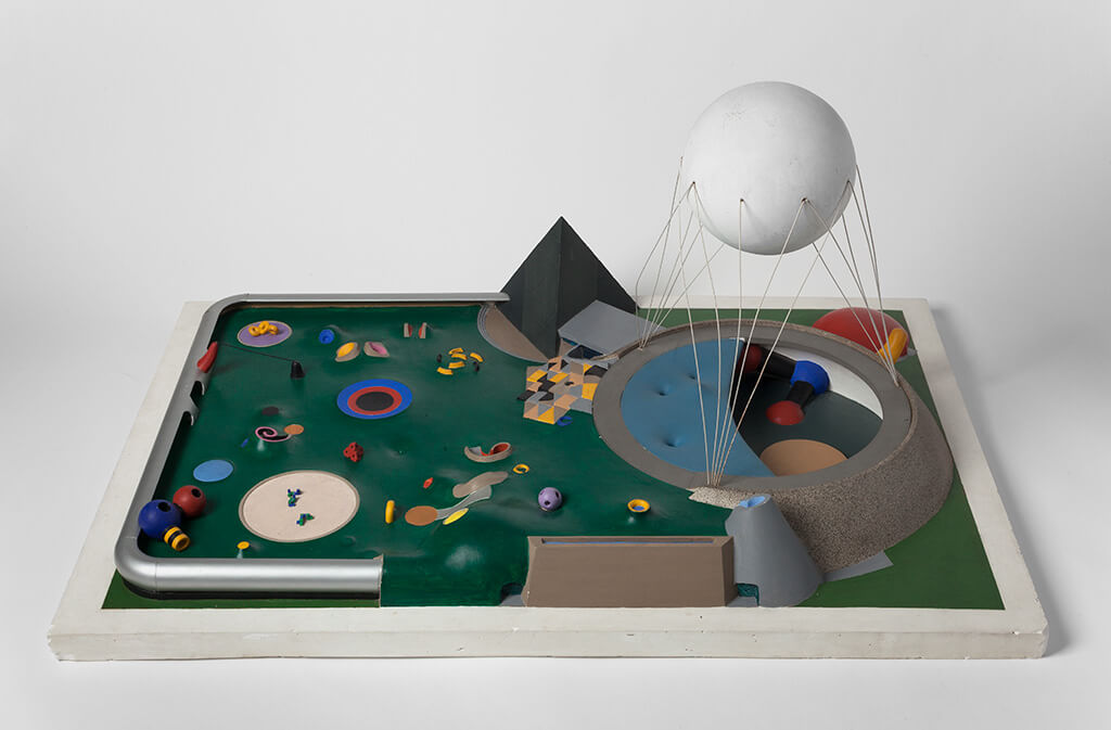 A model for an architectural pavilion.
