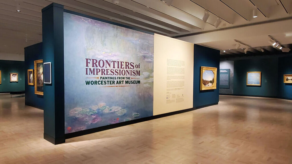 The Frontiers of Impressionism exhibition in MAG's Docent Gallery.