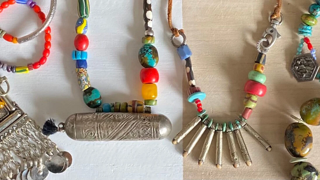 Jewelry by Debra Jacobson.