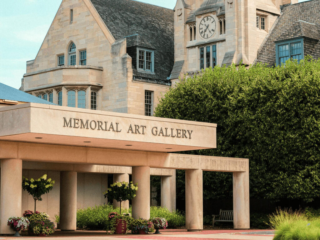 The entrance to MAG's Vanden Brul Pavilion.