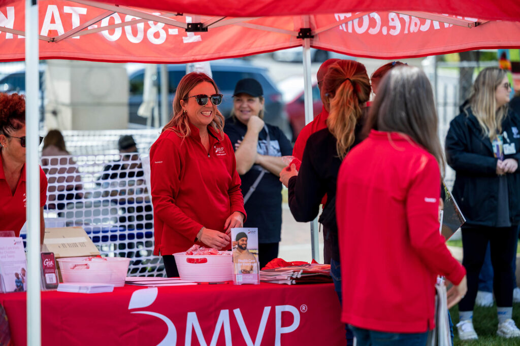 The MAP sponsor tent at the 2025 Clothesline Festival.