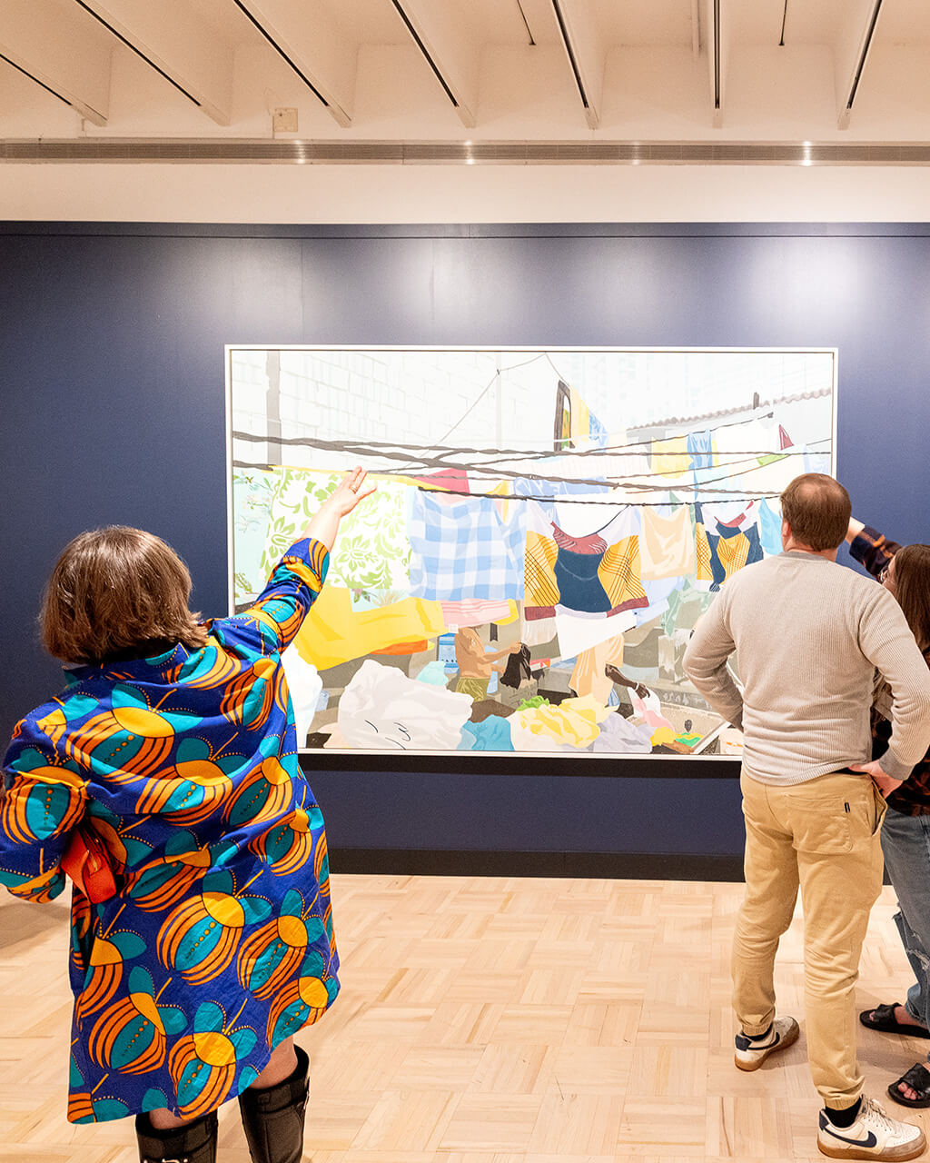Visitors in "Hugo McCloud: to everything there is a season."